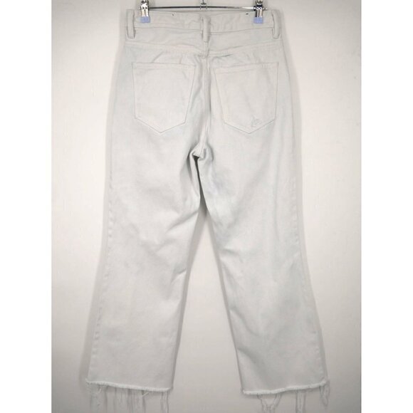 NEW All Saints Helle Cropped Flare Jeans White 27 - Picture 3 of 6